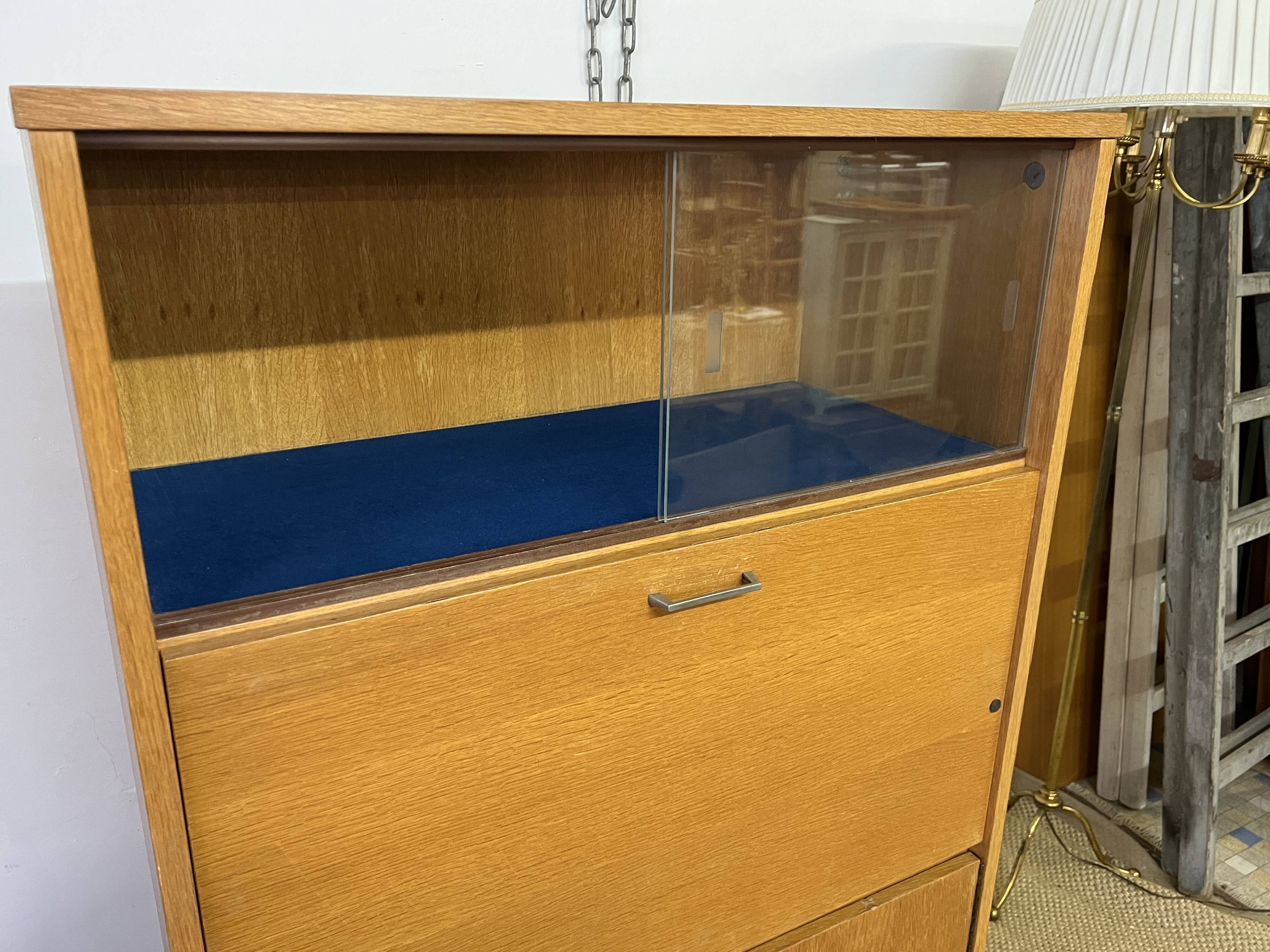 Small vintage secretary cabinet