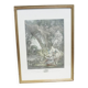 Ancienne lithographie encadrée : La Chasse de Beauvarlet Jacques Firmin