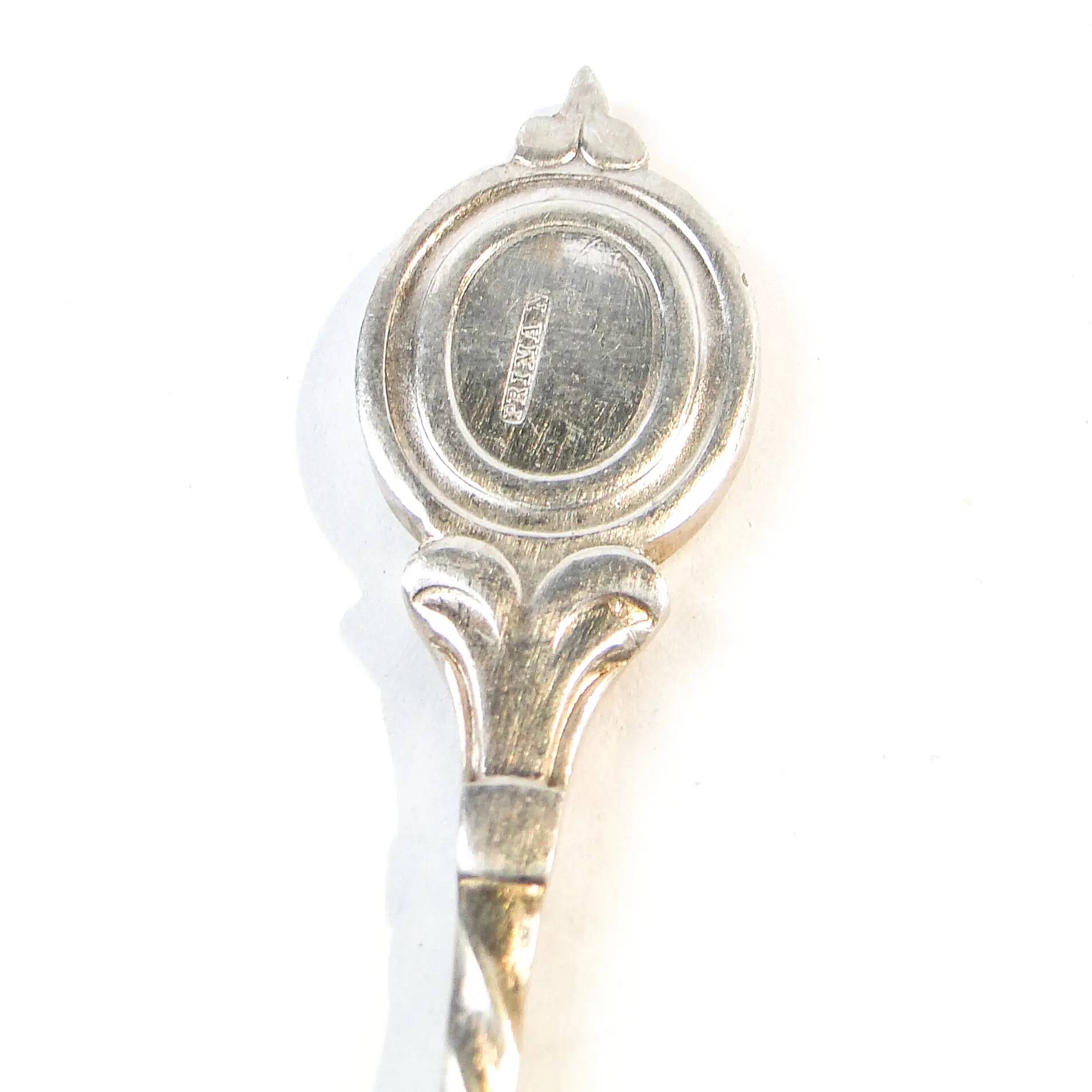 Set of neoclassical cocktail spoons, silver-plated brass, G.A.B., Sweden, 1930s