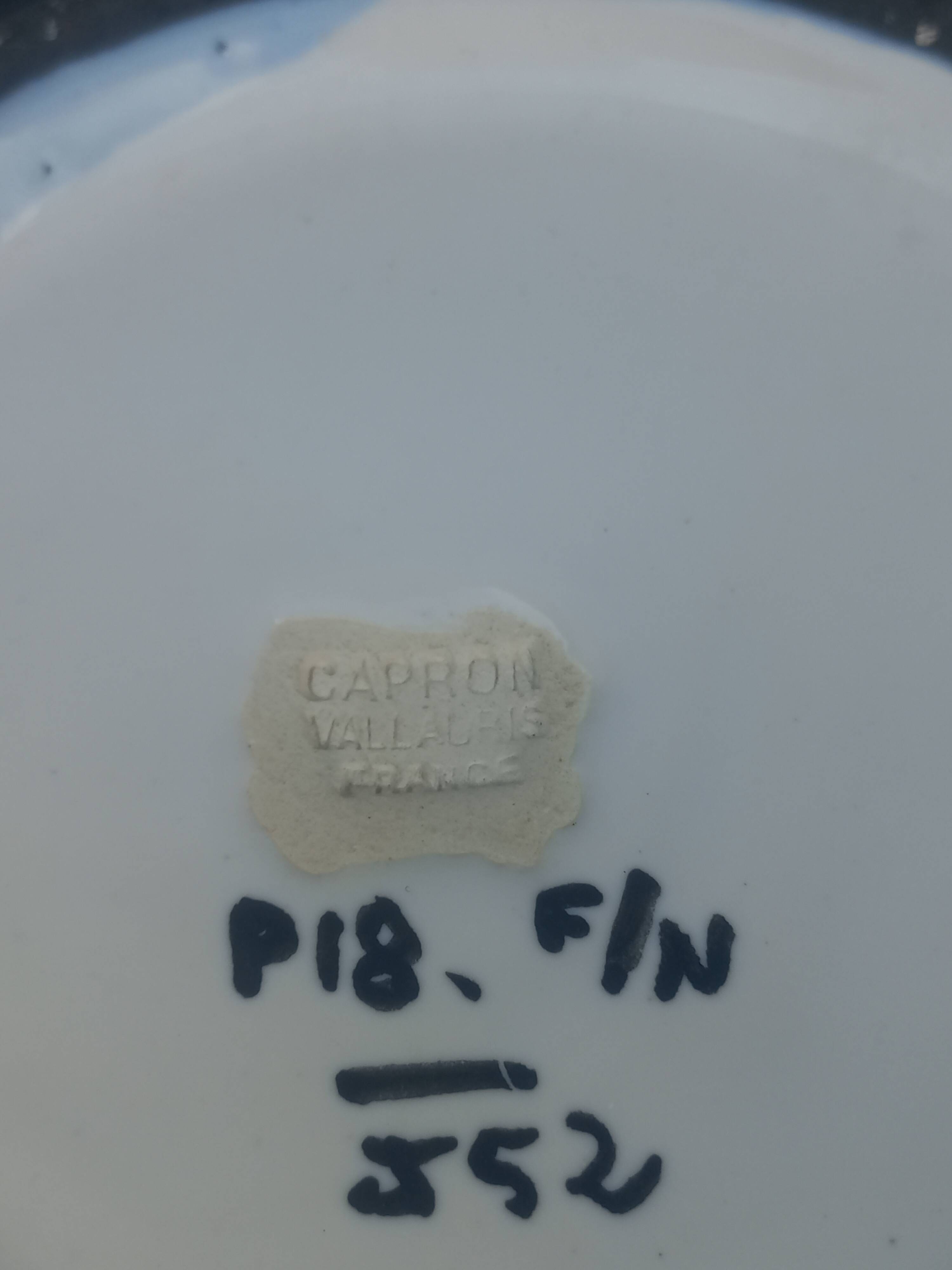 Roger Capron pitcher vase in Vallauris ceramic