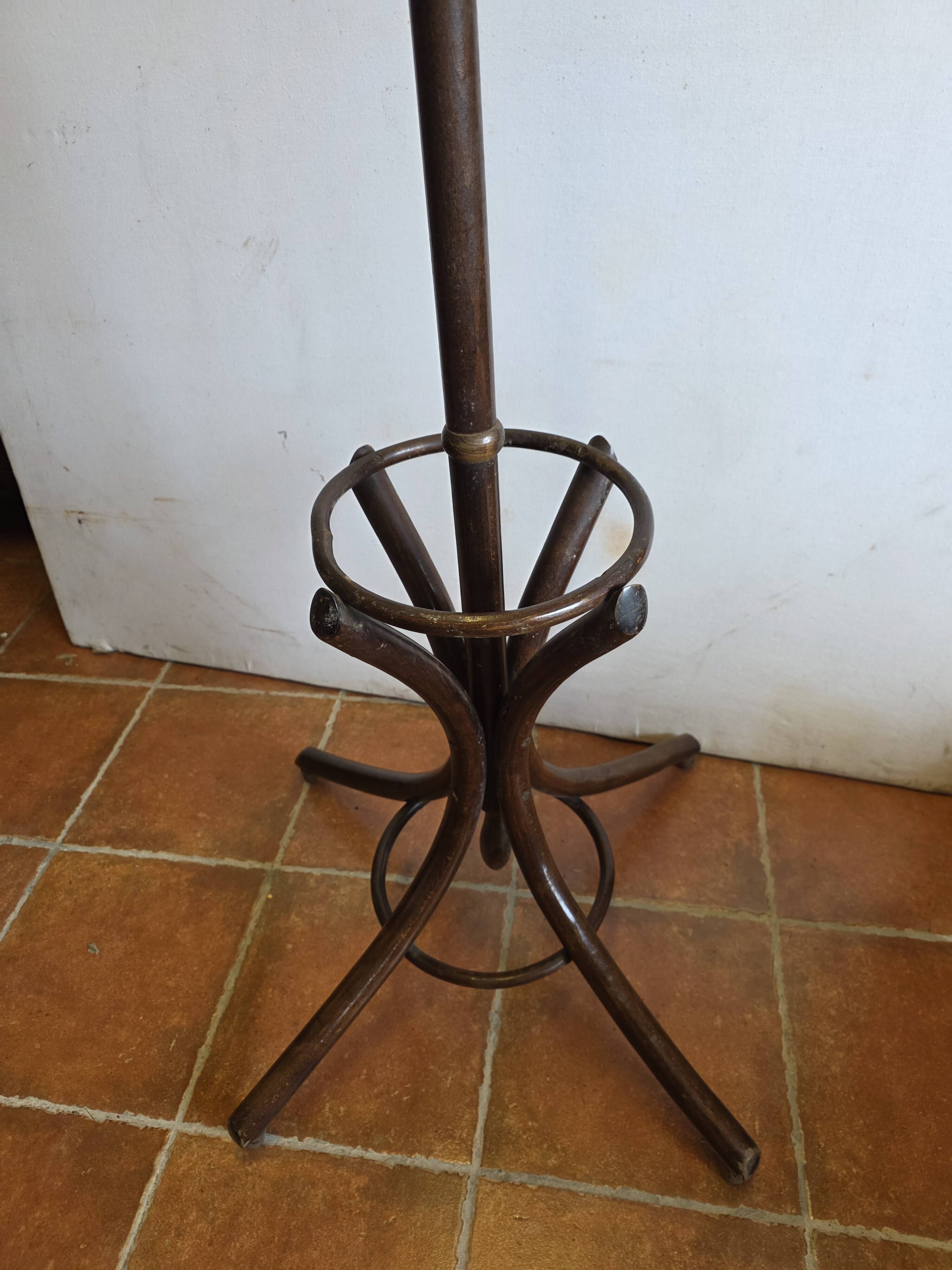 Curved antique wooden parrot