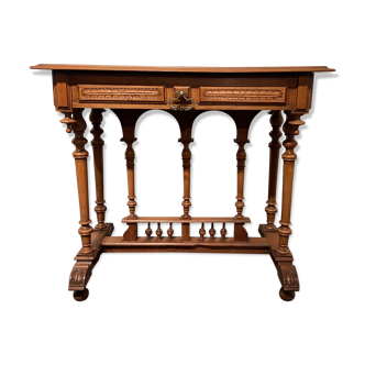 Walnut desk table 1900