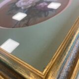 GSP painting "Jetty of roses" late 19th century with frame