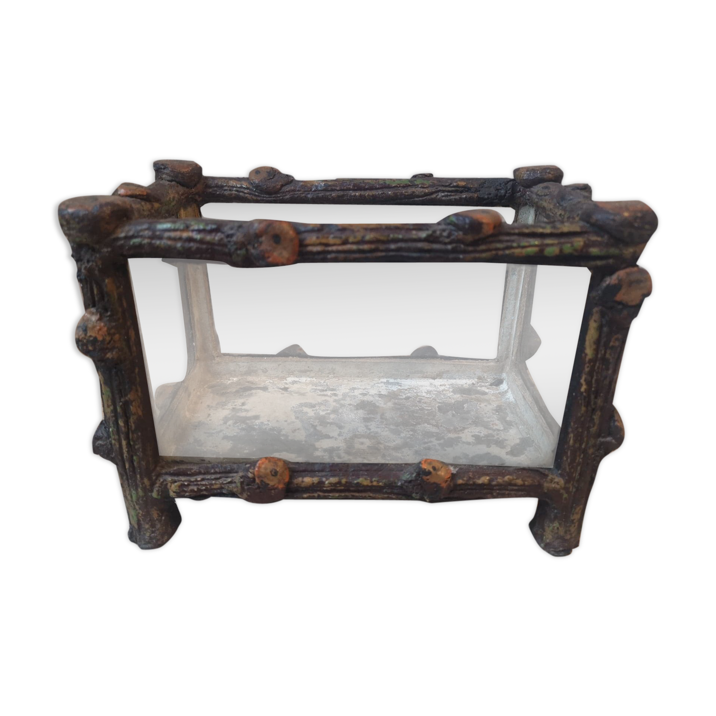 Gardener - Metal and glass - Imitation wood.