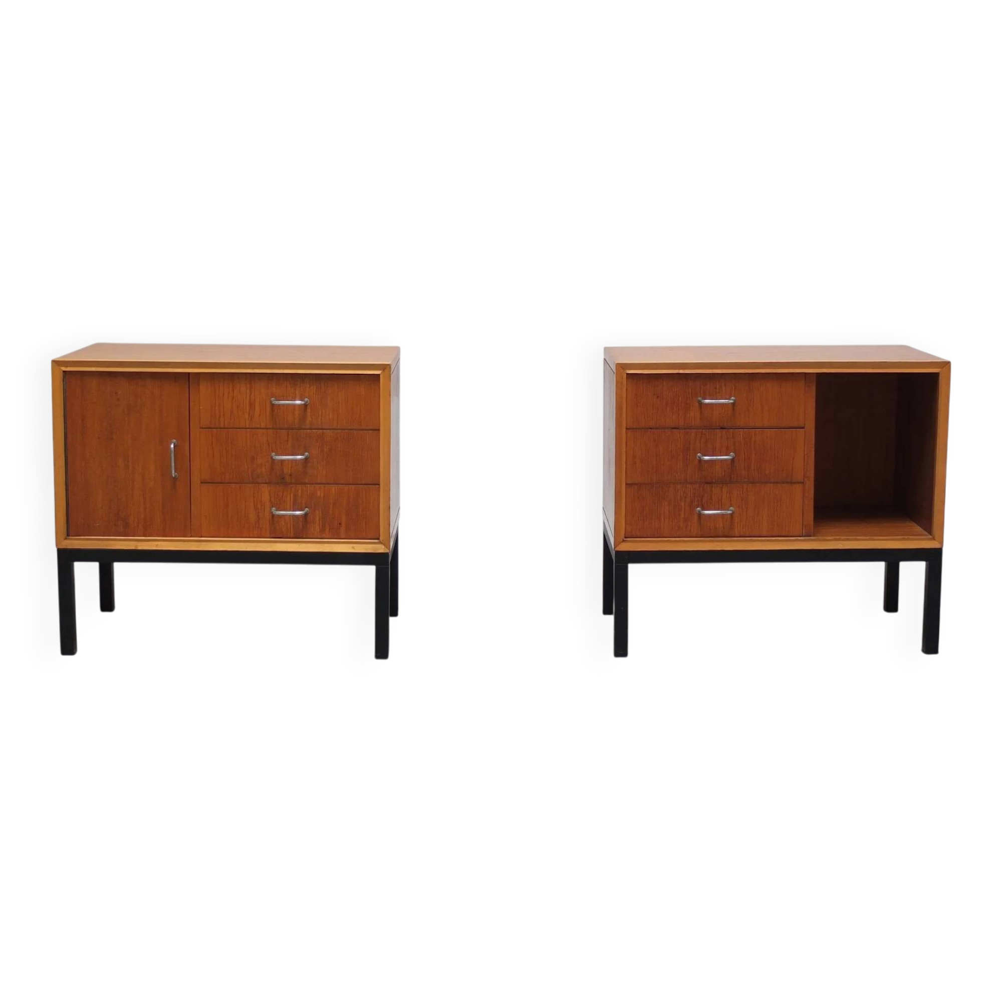 Pair of mid-century side tables in the style of Jos De Mey, 1950s