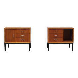 Pair of mid-century side tables in the style of Jos De Mey, 1950s