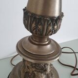 Large metal vine leaf lamp base