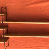 String double wall shelf from the 60s