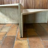 Travertine coffee table