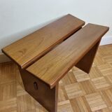 Solid wood bench "Gautier" vintage, 60s-70s