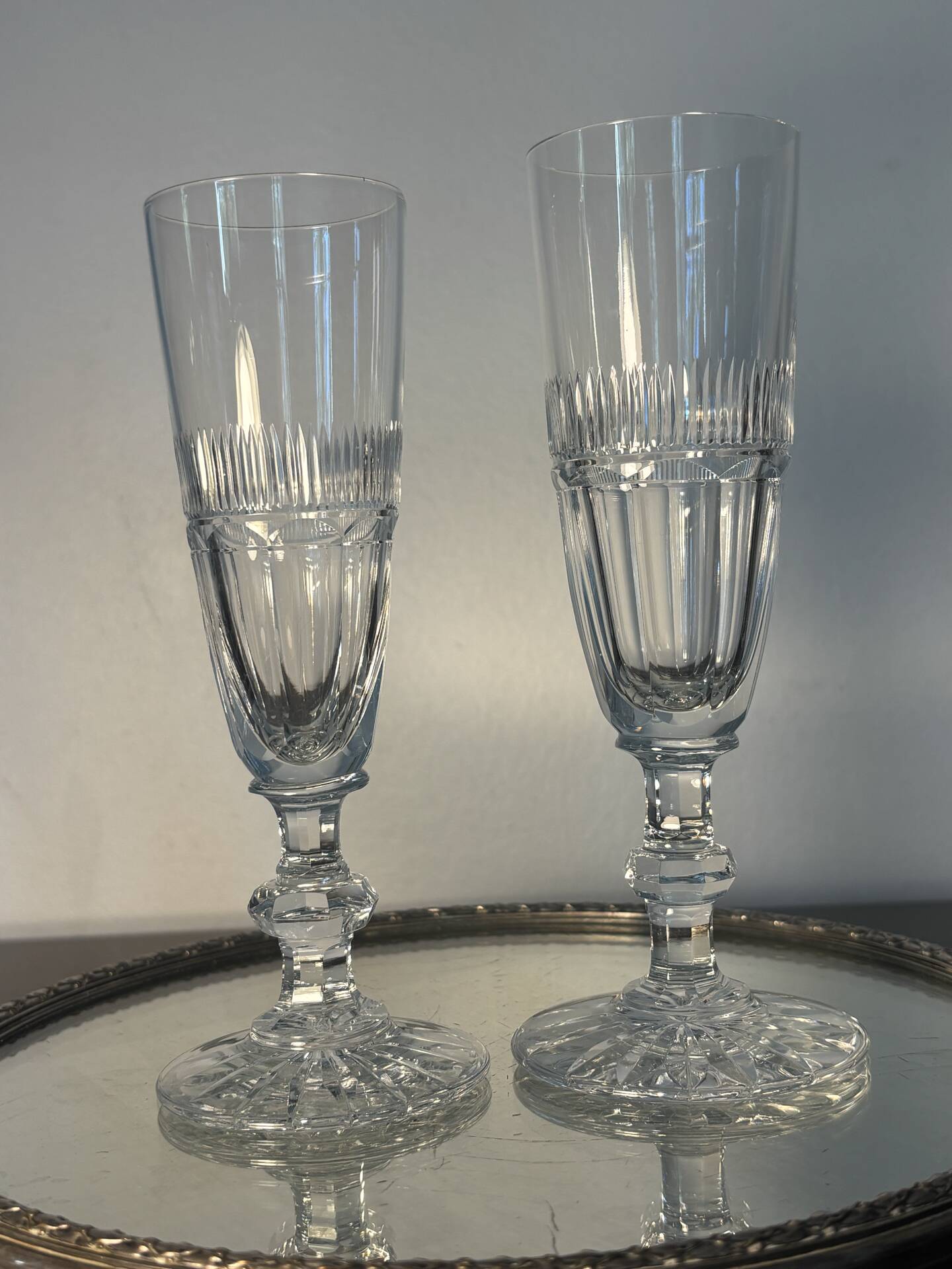 2 verres Saint Louis modèle Trianon