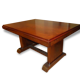 Modernist dining table in rosewood veneer.