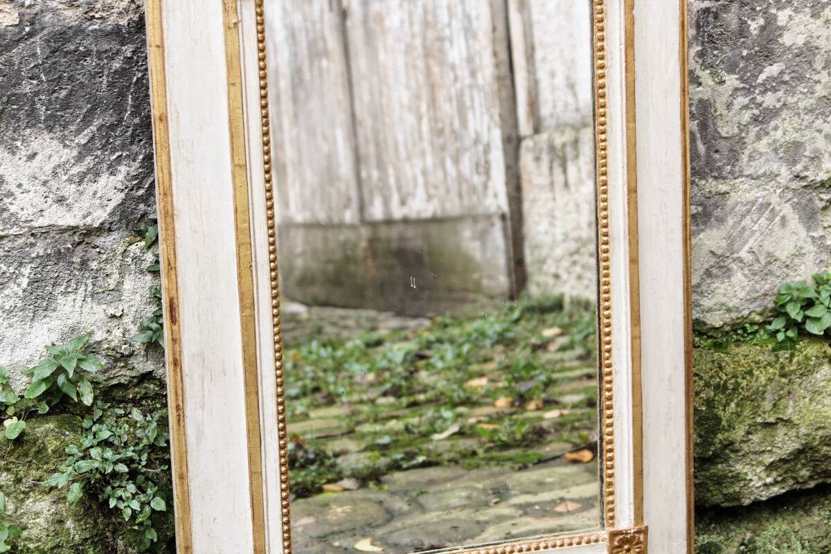 Miroir trumeau en bois sculpté, 19ème siècle