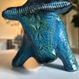 Sculptural bull by Aldo Londi for Bitossi Ceramiche, Italy 1960