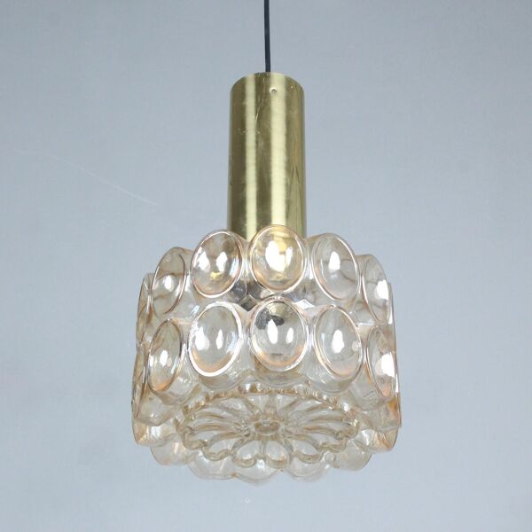 Lampe suspendue Helena Tynell pour Glashütte Limburg Allemagne 1960