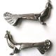 Set of 9 art deco animal knife holders