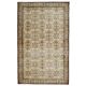 Vintage Turkish Hand-Knotted Wool Cotton Beige Area Rug 202x322