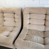 Lot de 2 fauteuils / une place modulables vintage meurop