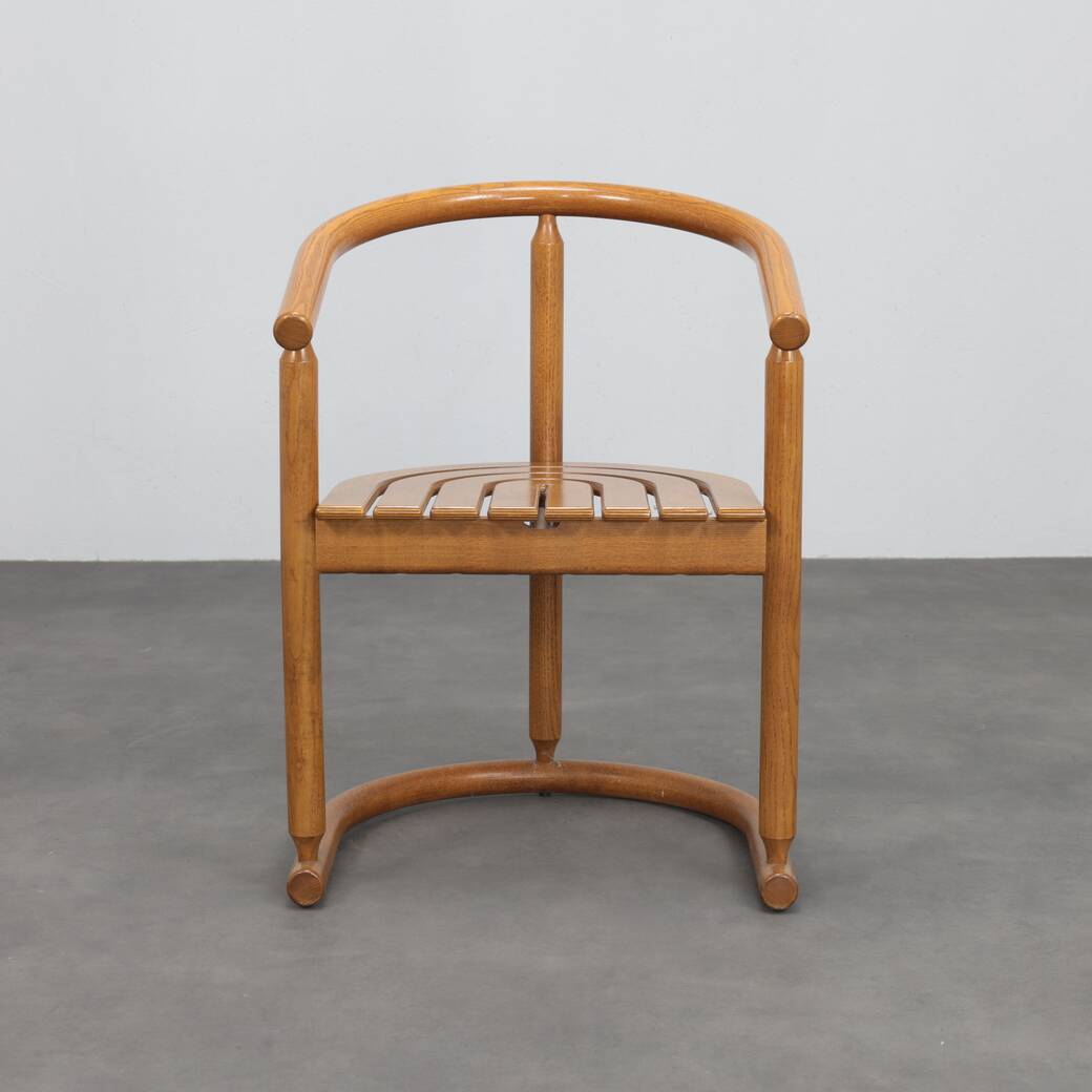 Set of 6 bentwood dining chairs by Allmilmö, 1980s