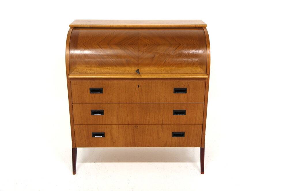 Secrétaire scandinave en teck, Suède, 1960