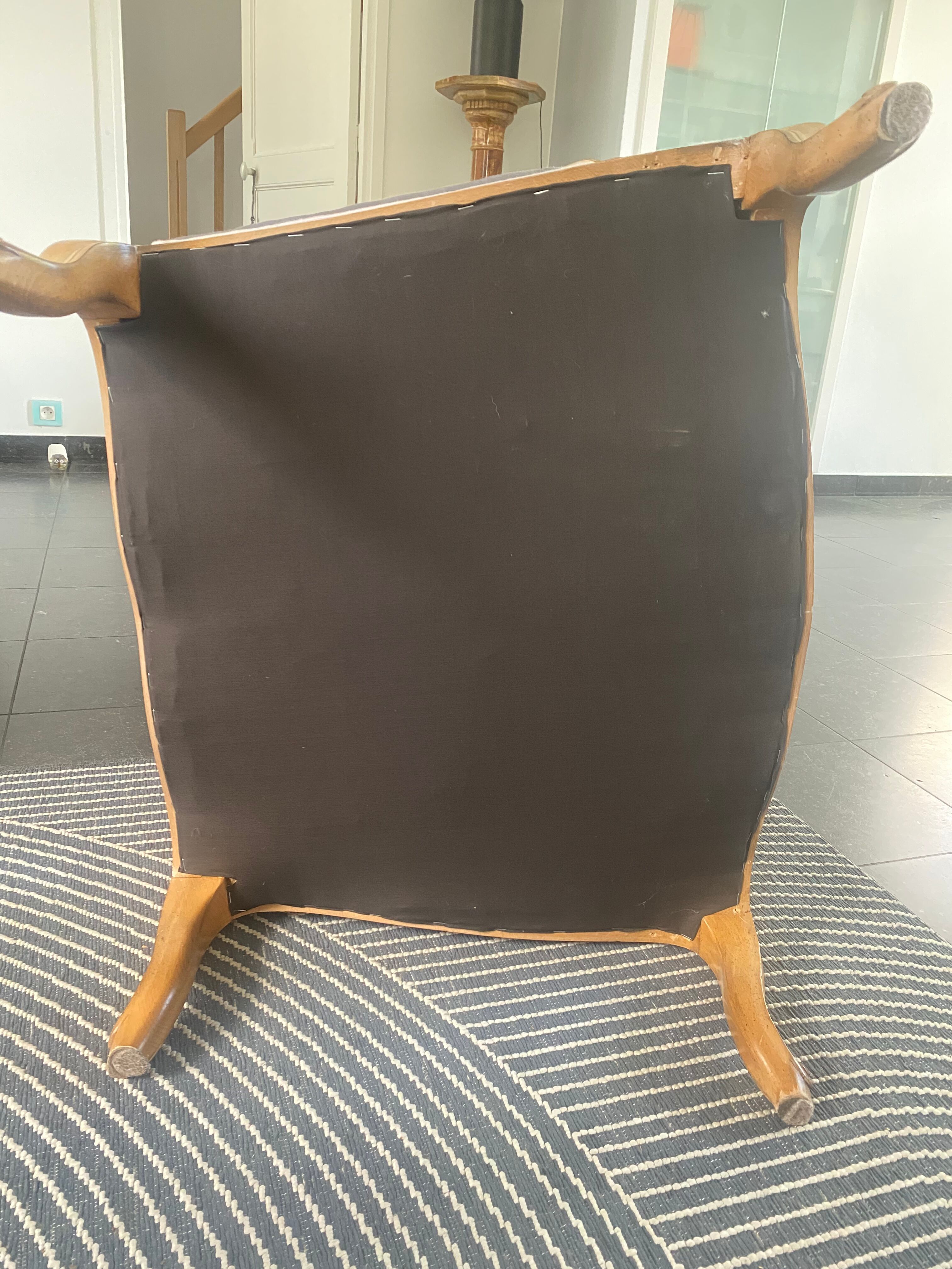 Louis XV shepherdess armchair