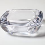 Vintage Heavy Crystal Ashtray / Vannes Le Chatel Crystal / France / 1980s