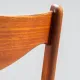 Arne Wahl Iversen set of six teak dining chairs Glyngore Denmark 1960