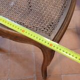 cane seating wooden chairs Regency style