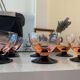 7 vintage Art Deco champagne or dessert coupes
