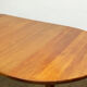 Extendable round mid century teak dining table, 1950s, Denmark