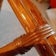 Set of 2 armchairs in adult varnished woven rattan