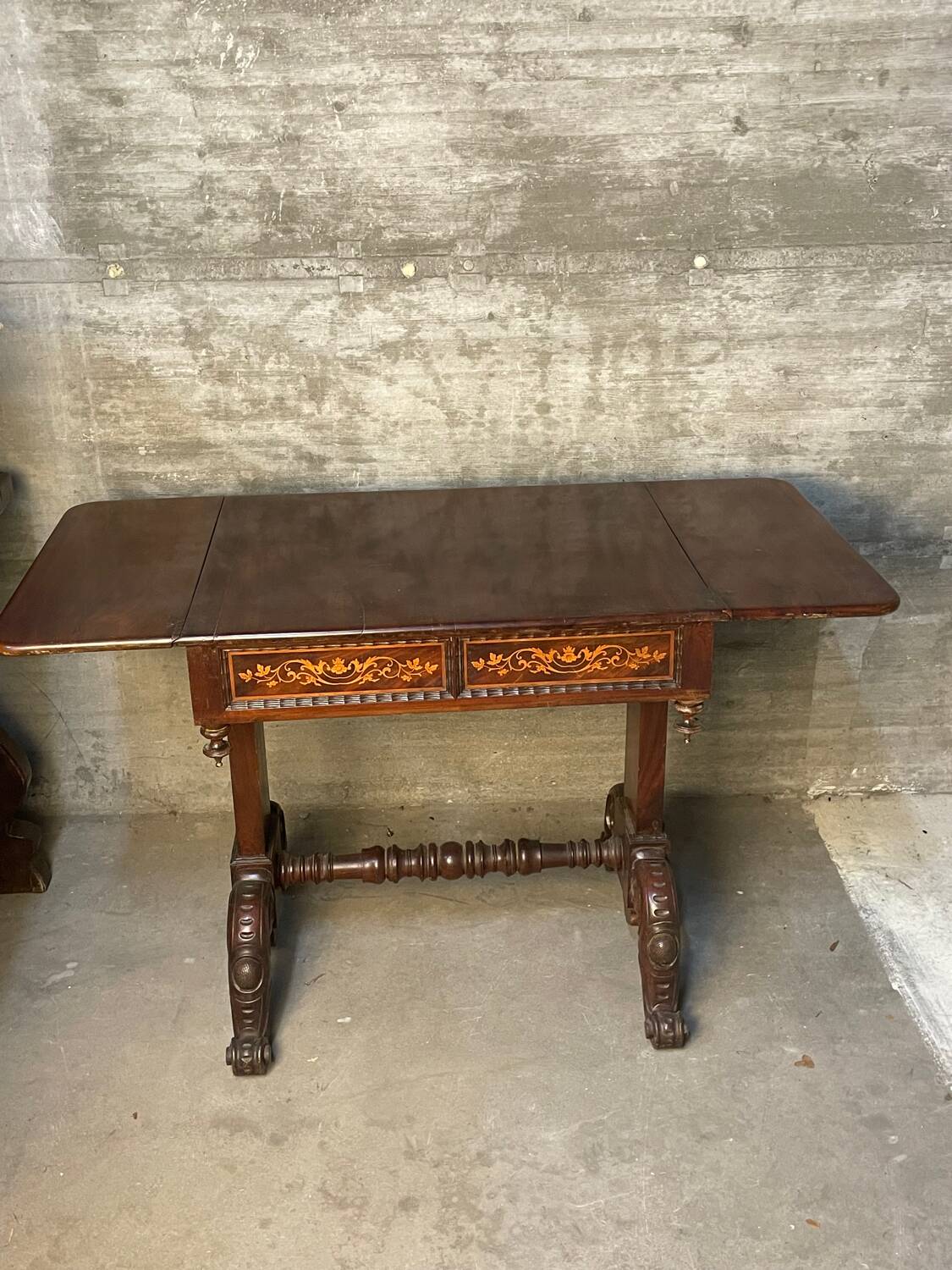 Writing table A Regency Irish carved mahogany writing table circa 1800