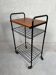 Vintage side table/70s trolley in teak