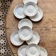 Set of 11 vintage Sarreguemines opaque porcelain dessert plates
