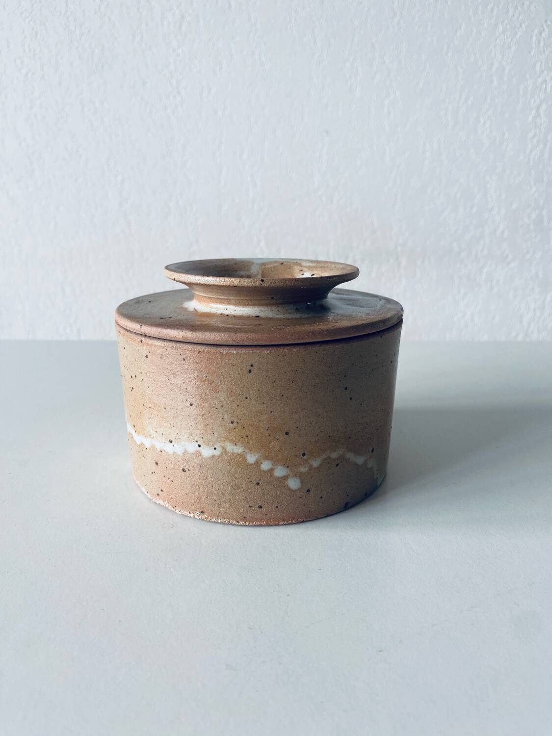 Water butter dish or Breton stoneware butter dish