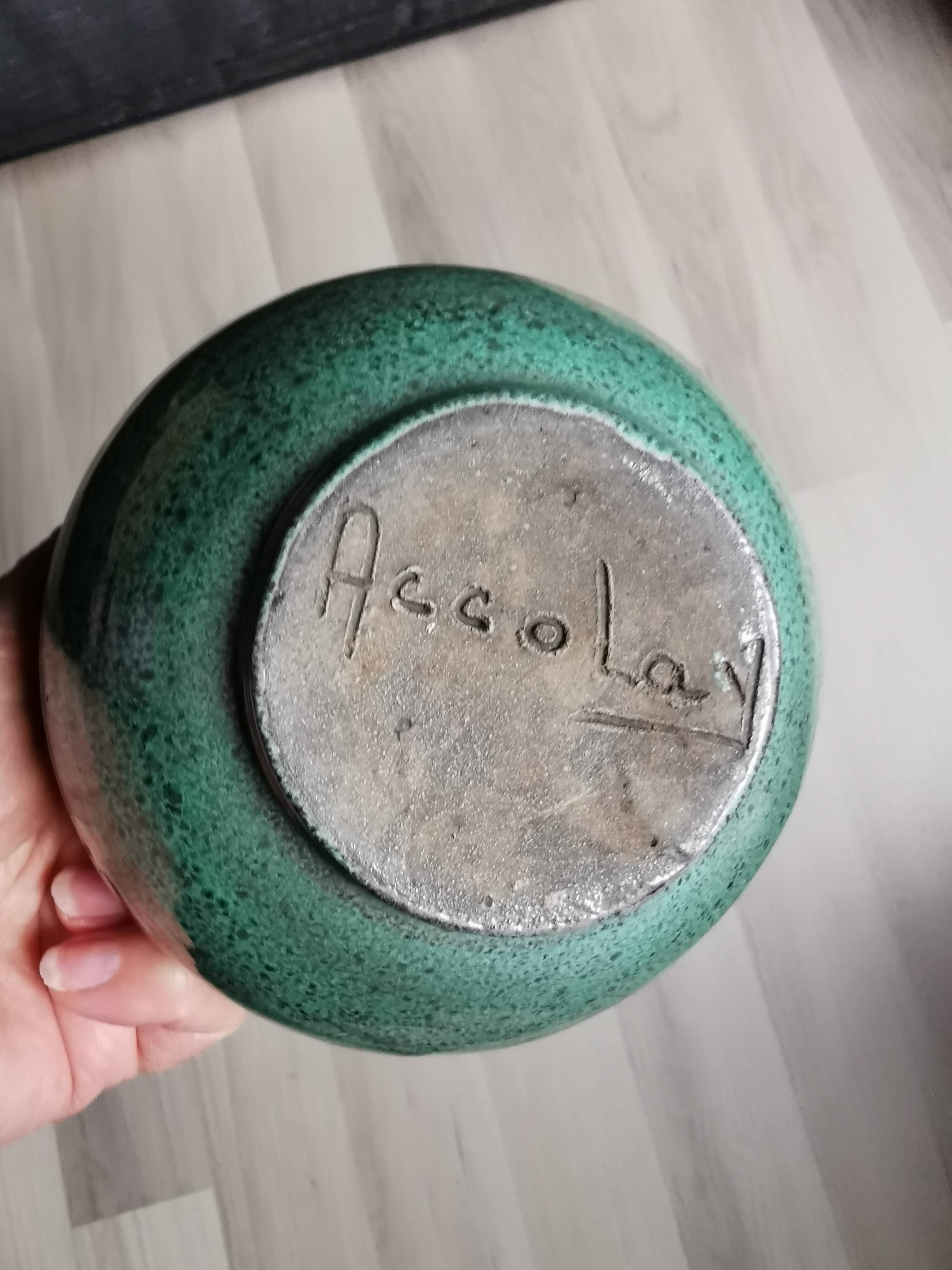 Accolay pottery. Vintage ceramics.