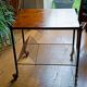 table roulante porte vinyles vintage des années 60 dessus bois