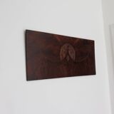 Art Nouveau Secessionist Carved Burr Walnut Wood Wall Hanging 1900