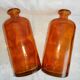 Set of 2 vials, copper bottles apothecary type