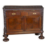 Early-20th Century Oak Commode in Brown with Drawers, 1930s