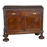 Early-20th Century Oak Commode in Brown with Drawers, 1930s