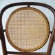 Fauteuil Fischel assise et dossier canné bois courbé