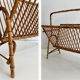 Porte-revues en rotin façon faux-bamboo