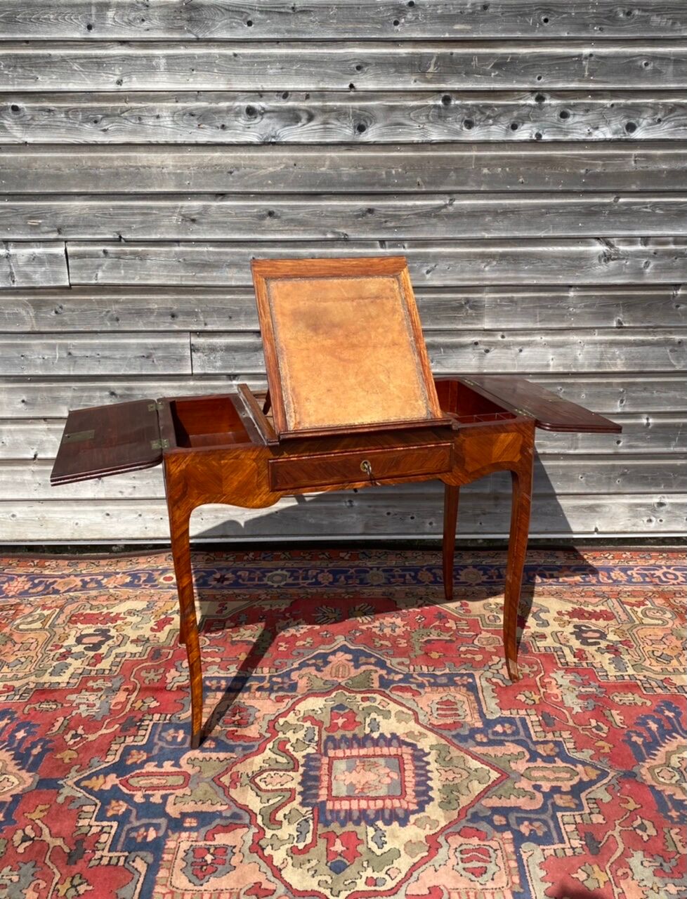 Table Liseuse In Marquetry Stamped Louis XV XVIII Century