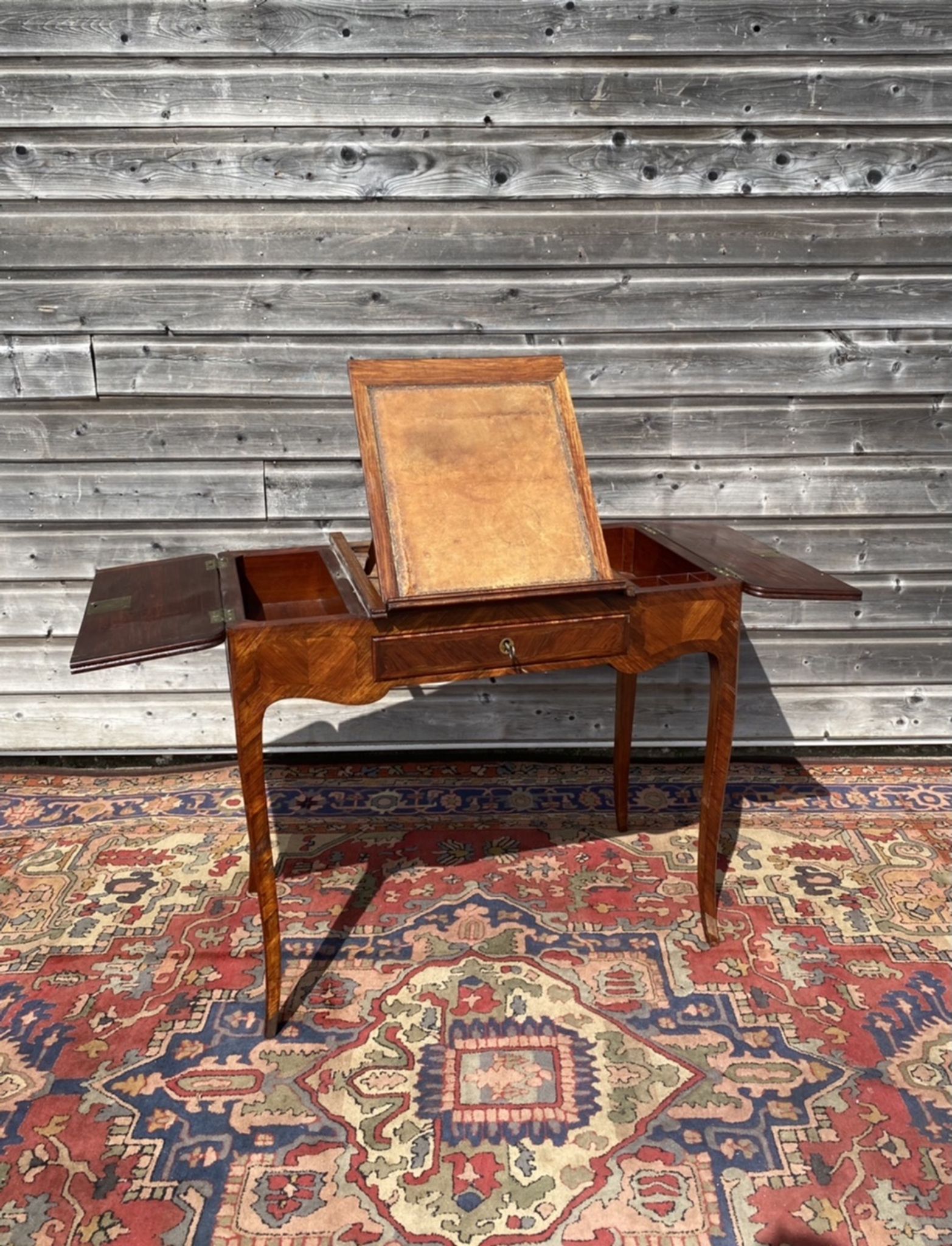 Table Liseuse In Marquetry Stamped Louis XV XVIII Century