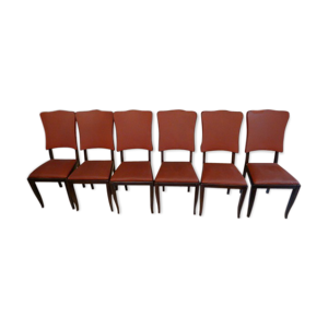 Lot de 6 chaises vintage