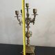 Pair of five-light gilded bronze candelabras, Napoleon III, 19th century.