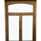 Pair of solid oak windows from the early 20th century.