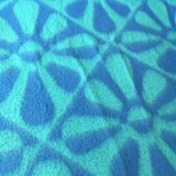 Couverture 220 X 240 losanges et fleurs 70's