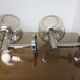 Pair of disderot editions chrome disderot and smoked glass 70s